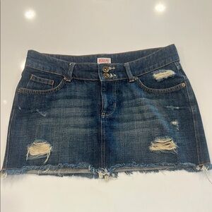 Mossimo Supply Co Blue Mini Skirt Casual Night Out